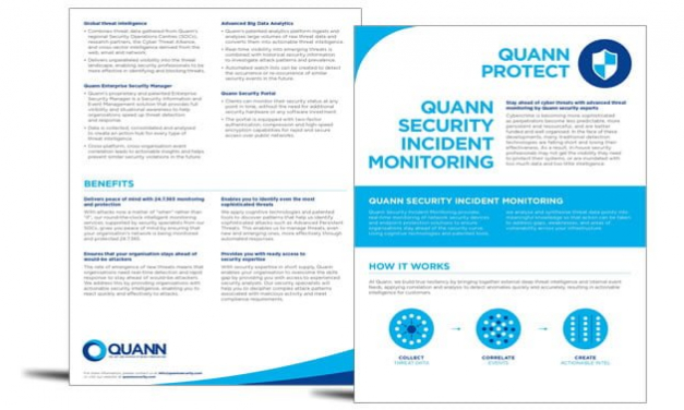 Quann Protect – security incident monitoring